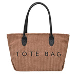 Load image into Gallery viewer, Large Capacity Corduroy Tote Bag Women S5P717