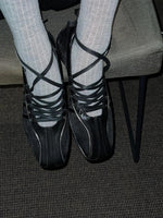 Load image into Gallery viewer, Lace Up Ballet Mary Jane Flat Shoes Women N6C144