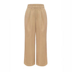 Load image into Gallery viewer, Womens High Waist Straight Leg Trousers Khaki N5A486