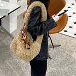 Load image into Gallery viewer, Faux Wool Cloud Shoulder Bag Large Capacity Crossbody S5P733