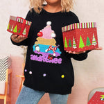 Load image into Gallery viewer, Retro Christmas Tree Pullover Sweater Women N5A635
