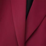 Load image into Gallery viewer, Red Feather Cuff Blazer Set Women N5A784