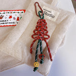 Load image into Gallery viewer, Christmas Tree Beaded Keychain Bag Charm N6K292