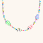 Load image into Gallery viewer, Acrylic Ceramic Chain Multicolor Bead Steel Plated S5P215