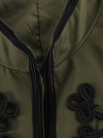 Load image into Gallery viewer, Casual Stand Collar Jacket Twisted Knot Floral Sleeve N6H123