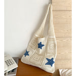 Load image into Gallery viewer, Knit Beach Bag Women Octopus Starfish N6C052