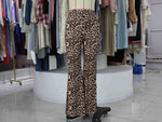 Load image into Gallery viewer, Leopard Print Flare Pants Women Stretchy Elastic N5A909