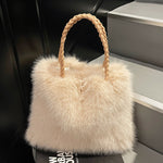 Load image into Gallery viewer, Plush Commuter Tote Bag Women Large Capacity Shoulder S5P724