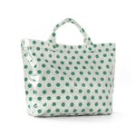 Load image into Gallery viewer, Women's Waterproof Color Block Polka Dot PVC Tote Bag N6J247