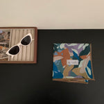 Load image into Gallery viewer, Vintage Floral Pure Cotton Small Square Scarf M5A341