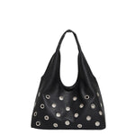 Load image into Gallery viewer, Perforated Bucket Bag with Rivet Accents S5P471