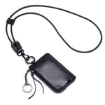 Load image into Gallery viewer, Genuine Leather Neck Lanyard Coin Card Key Pouch N6B218