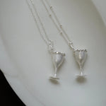 Load image into Gallery viewer, Sterling Silver Sugar Cubes Cup Pendant Necklace N6A159