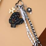 Load image into Gallery viewer, Heart Bow Woven Rope Bag Charm Women Decorative S5P927