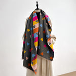 Load image into Gallery viewer, Polka Dot Long Thickened Faux Cashmere Scarf M5A329