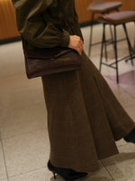 Load image into Gallery viewer, Brown Crocodile Grain Baguette Bag Women N6C033