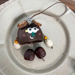 Load image into Gallery viewer, Natural Conch Fruit Cartoon Keychain Bag Charm N6F289