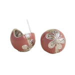 Load image into Gallery viewer, Enamel Dome Flower Earrings Women Elegant Versatile S5P923