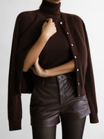 Load image into Gallery viewer, Knit Set High Neck Sleeveless Top Cardigan Two-Piece N6G134