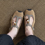 Load image into Gallery viewer, Color-Block Loafer Sandal Women Hidden Heel Summer N6G239