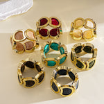 Load image into Gallery viewer, Vintage Acrylic Ombré Geometric Segment Bangle Women N6H082