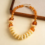 Load image into Gallery viewer, Womens Vintage Round Acrylic Beaded Necklace N6K180