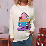 Load image into Gallery viewer, Retro Christmas Tree Pullover Sweater Women N5A635