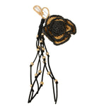 Load image into Gallery viewer, Raffia 3D Flower Tassel Bag Charm Handwoven Keychain N6G065