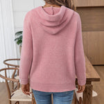 Load image into Gallery viewer, Mink like Hooded Sweatshirt Women Multiple Colors N5A526