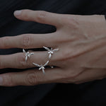 Load image into Gallery viewer, Adjustable Orchid Flower Ring Women Elegant N6A158