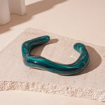 Load image into Gallery viewer, Freeform Marbled Bangle Acrylic Multi-Tone Circular S5P071
