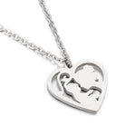Load image into Gallery viewer, Openwork Heart Pendant Necklace Mother's Day N6D540