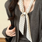 Load image into Gallery viewer, Womens Korean Polka Dot Beaded Scarf Necklace N6K277