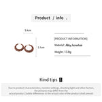 Load image into Gallery viewer, Womens Vintage Leopard Print Faux Horsehair Hoop Earrings N6K172