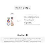 Load image into Gallery viewer, Womens Asymmetric Heart Moon Alloy Stud Earrings N6K160