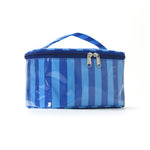 Load image into Gallery viewer, Women's Waterproof Color Block Striped PVC Cosmetic Bag N6J242
