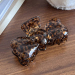 Load image into Gallery viewer, 3D Bow Retro Stripe Acetate Hair Claw Clip Women N6C351