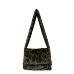 Load image into Gallery viewer, Faux Mink Leopard Tote Bag Women Large Capacity S5P736