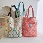 Load image into Gallery viewer, Embroidered Cotton Linen Tote Bag Shoulder N6F150