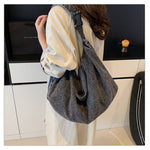 Load image into Gallery viewer, Women's Washed Denim Crossbody Shoulder Bag N6J196