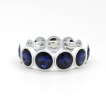 Load image into Gallery viewer, Enamel Flower Bangle Color Crystal Glass Stove S5P031