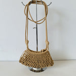 Load image into Gallery viewer, Cotton Mesh Drawstring Mini Beach Crossbody Bag N6F145