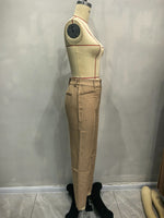 Load image into Gallery viewer, High Waist Cigarette Pants Women Khaki N5A768