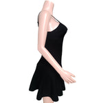 Load image into Gallery viewer, Floral Rib Knit Slip Dress Strappy Rabbit Velvet N5A797