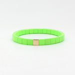 Load image into Gallery viewer, Bohemian Tile Bracelet Steel Enameled Plated S5P144
