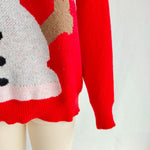 Load image into Gallery viewer, Christmas Snowman Pullover Sweater Women Red N5A630