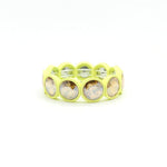 Load image into Gallery viewer, Enamel Flower Bangle Color Crystal Glass Stove S5P031