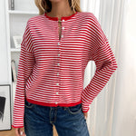 Load image into Gallery viewer, Striped Knit Cardigan Women Multiple Colors N5A732