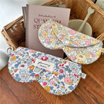 Load image into Gallery viewer, Vintage Floral Cotton Love Glasses Case Eyeglass Pouch N6F117