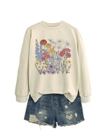 Load image into Gallery viewer, Floral Print Crewneck Sweatshirt Women Casual Loose N6H045